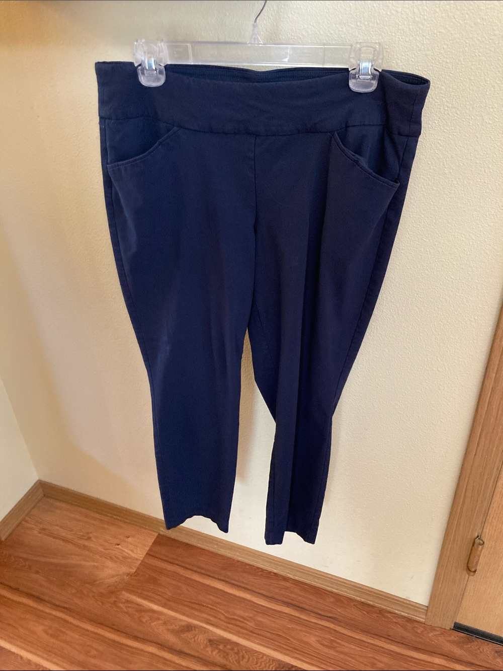 Christopher & Banks Navy Pull-On Cropped Pants